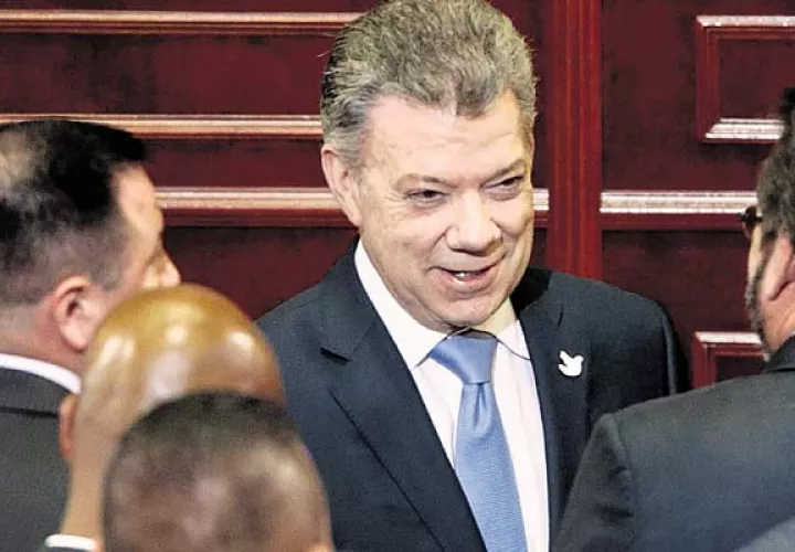 El presidente de Colombia Juan Manuel Santos, considera espurio el proceso para elegir a los 545 miembros de la Asamblea Nacional Constituyente. /Foto EFE
