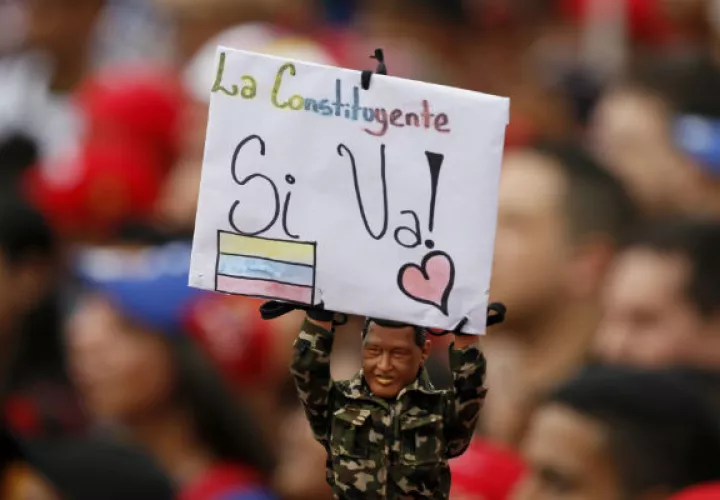 Apoyo a la constituyente impulsada por Nicolás Maduro. Foto/ AP