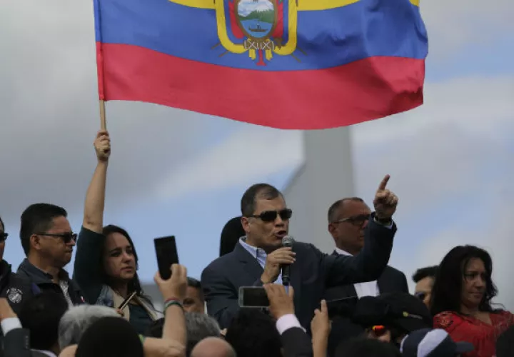 Renovadas muestras de apoyo entre los seguidores más acérrimos de Rafael Correa. FOTO/EFE