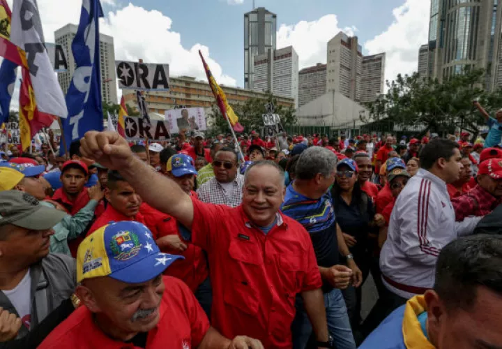 El oficialista Diosdado Cabello, comenzó la campaña desde su estado natal, Monagas.