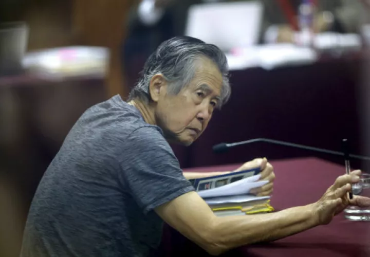 Alberto  Fujimori, de 78 años, fue condenado en 2009 a 25 años de prisión.FOTO/AP 