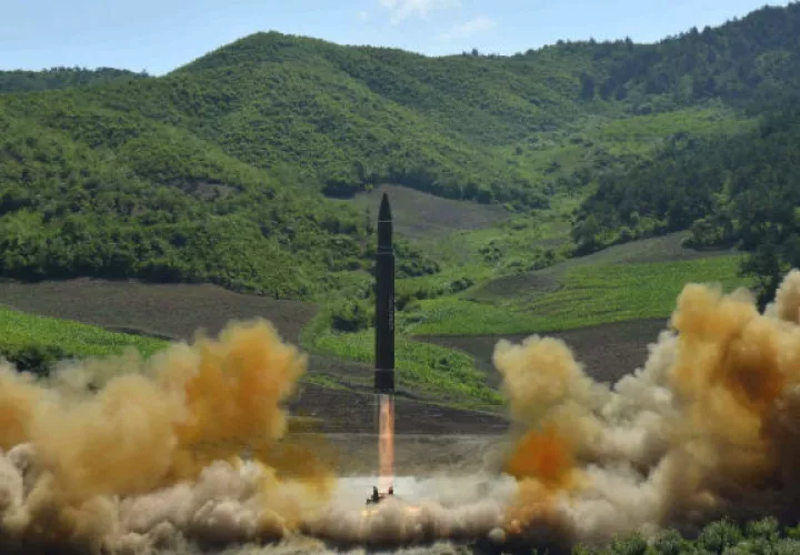 Lanzamiento del Hwasong-14. Foto: AP
