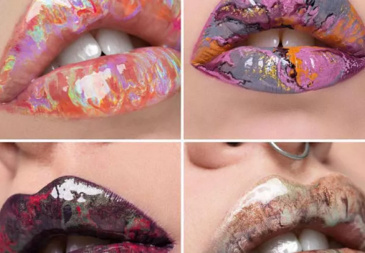 El lápiz labial es el que resalta la belleza de la mujer.