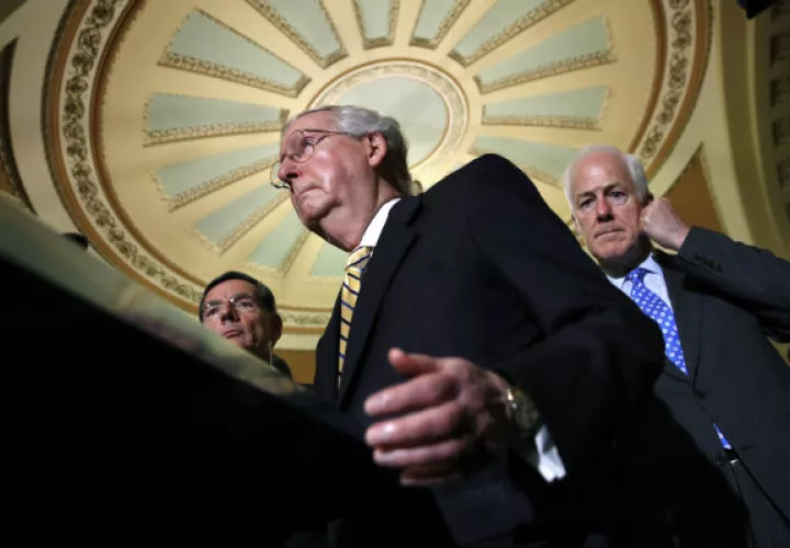 Los republicanos no lograron ponerse de acuerdo sobre el proyecto de salud de Trump. FOTO/AP