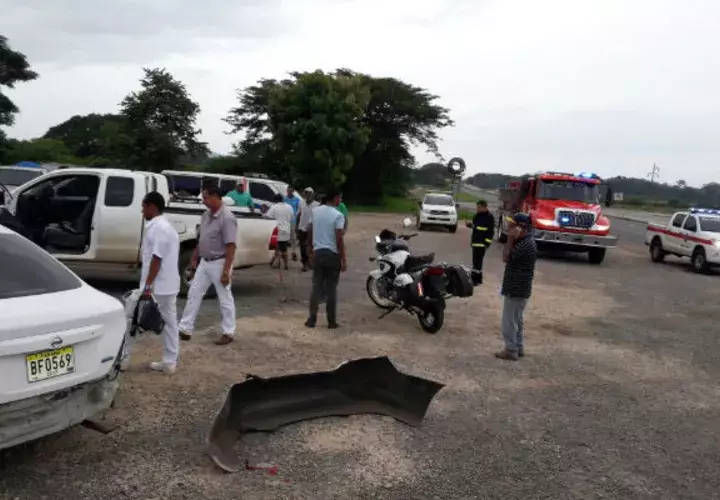 El accidente pudo ser trágico tras una triple colisión en Río Grande. Foto: 