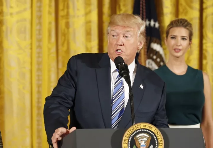 Donald Trump lleva 7 meses en la presidencia. /Foto AP