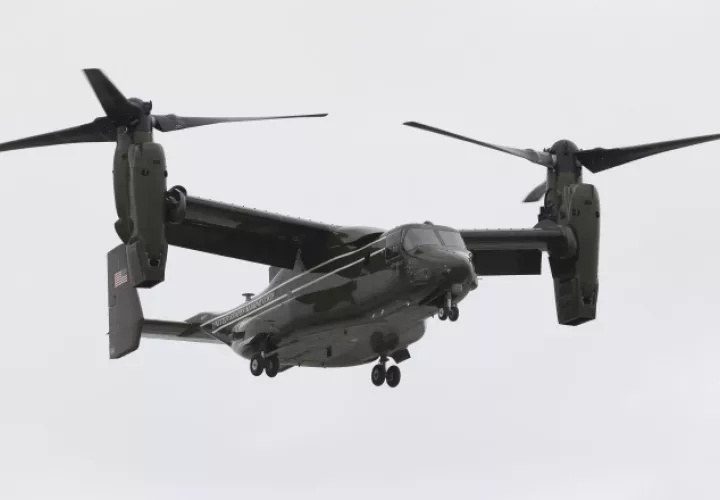 El avión podía despegar verticalmente. /Foto AP