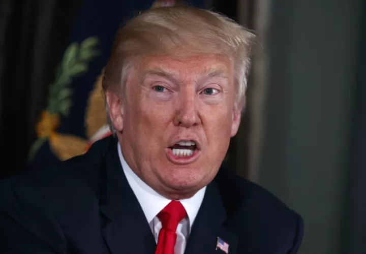 El presidente Donald Trump, ha dejado clara su posición contra Corea del Norte. /Foto AP