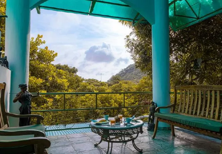 El Restaurante bar  Luz Verde  sirve comida típica panameña  y también  para vegetarianos y veganos.