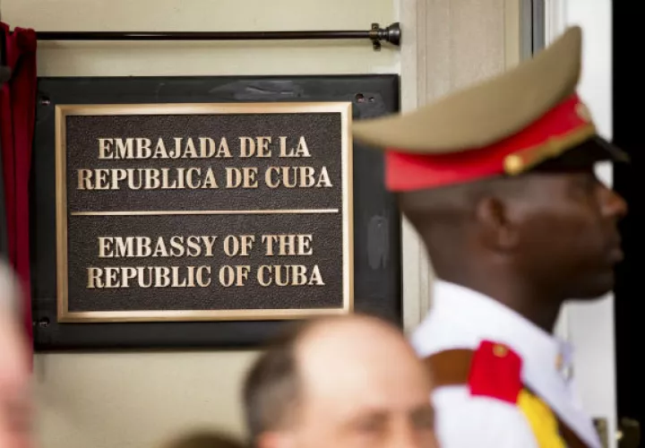 Embajada cubana en EE.UU. Foto: AP.