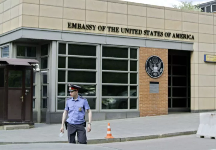 Embajada de Estados Unidos en Moscú. Foto/ AP