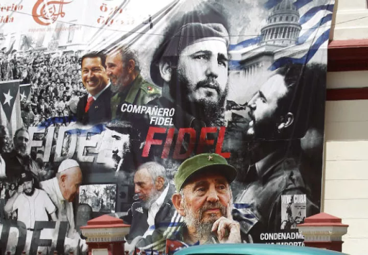 Cubanos recuerdan a su líder. FOTO/EFE