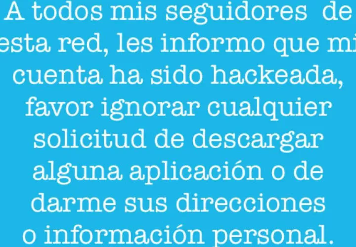 Karen publicó que fue víctima de los hackeadores