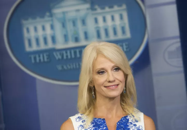 Kelly Conway, jefa de la campaña electoral de Donald Trump. FOTO/EFE