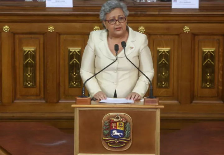 Tibisay Lucena, presidenta del Consejo Nacional Electoral. FOTO/EFE