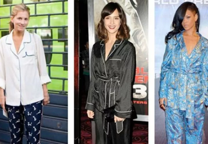 Famosas se visten a la moda con pijamas