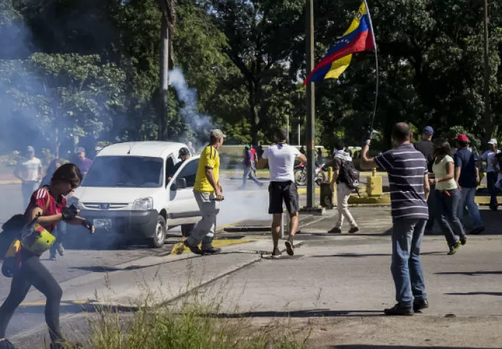 Protestas en Venezuela. Foto/ EFE