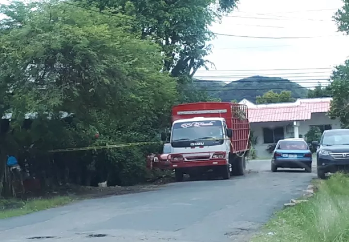 Área de Penonomé donde ocurrió el lamentable deceso. /Foto Elena Valdez 