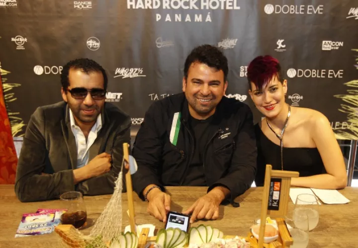 Edmundo, Arturo y Sara en la rueda de prensa. /Foto Josué Arosemena