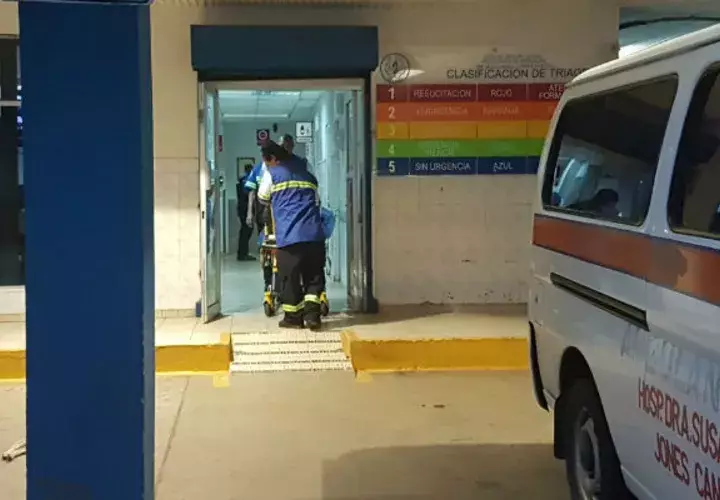 Fue trasladado al Santo Tomás. Foto: Raimundo Rivera.