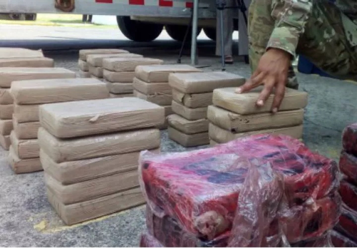 Otra considerable cantidad de droga incautada en los últimos días. Foto: @SENANPanama