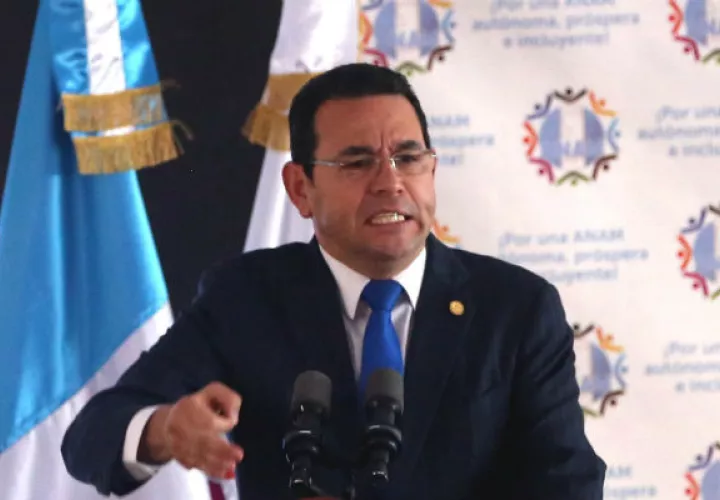 Jimmy Morales. Foto: Archivo.