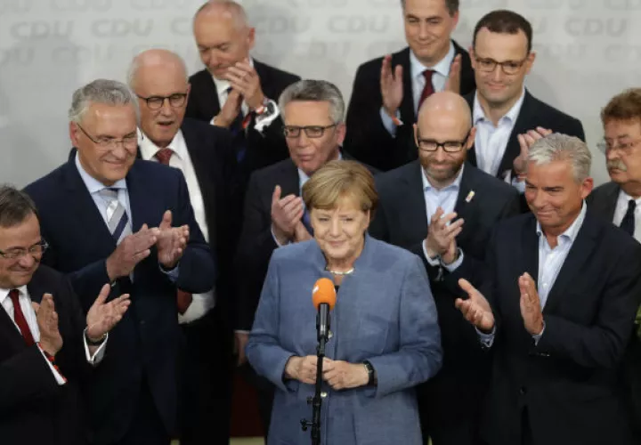 Ángela Merkel logra su cuarto período consecutivo. FOTO/AP