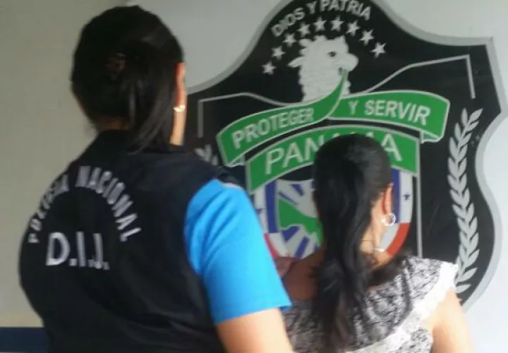La mujer fue detenida en el corregimiento de Las Lomas.