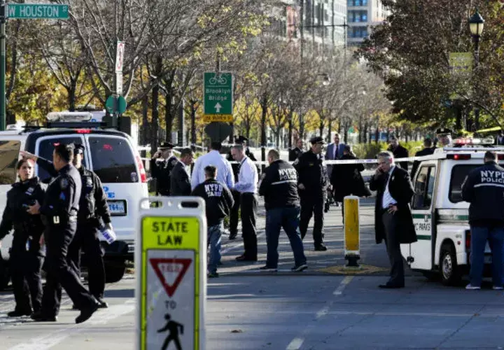 El atentado ocurrió previo al desfile de Halloween en el centro de Nueva York. Foto: EFE.