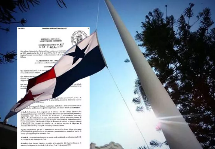 La bandera ondeará a media asta.