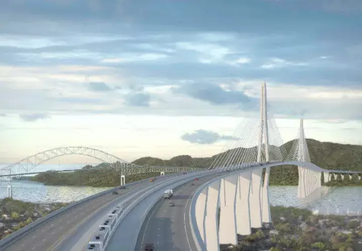 Así deberá verse el Cuarto Puente sobre el Canal de Panamá. Foto/MOP