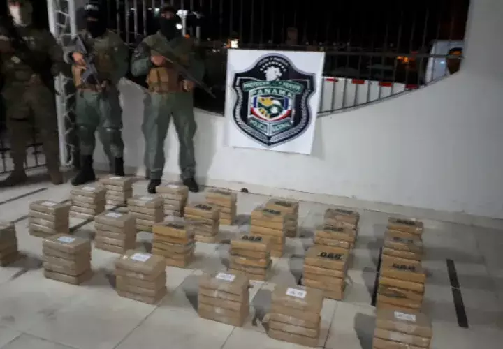 La droga se encontraba en un caleto. 