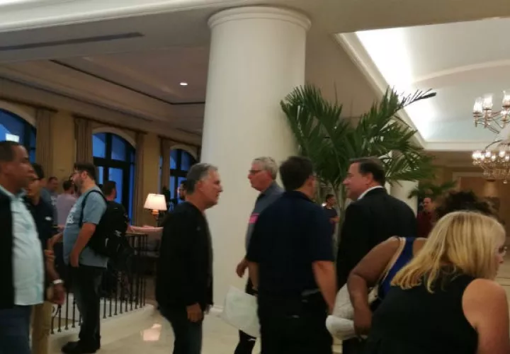 Llegada de Varela al hotel de concentración de la selección /Foto @radiopanama
