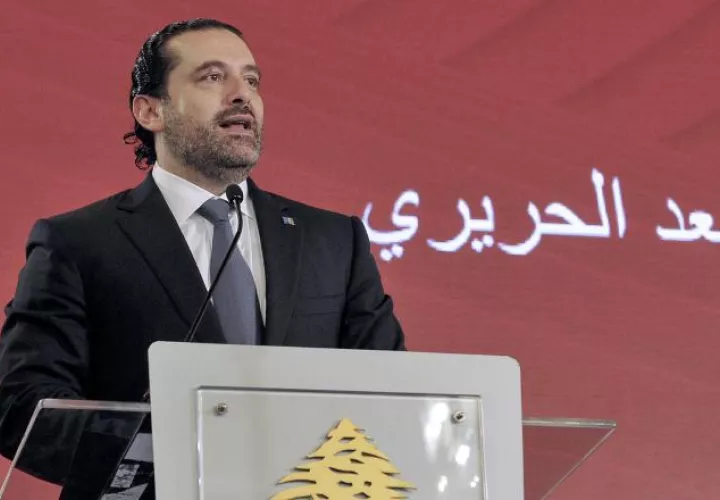 Saad Hariri, fue nombrado primer ministro libanés a finales del 2016, y encabezó un gabinete de unidad nacional. AP