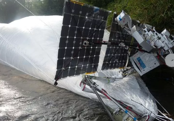 Ngäbes solo entregarán el globo aerostático a los representantes de Google. 