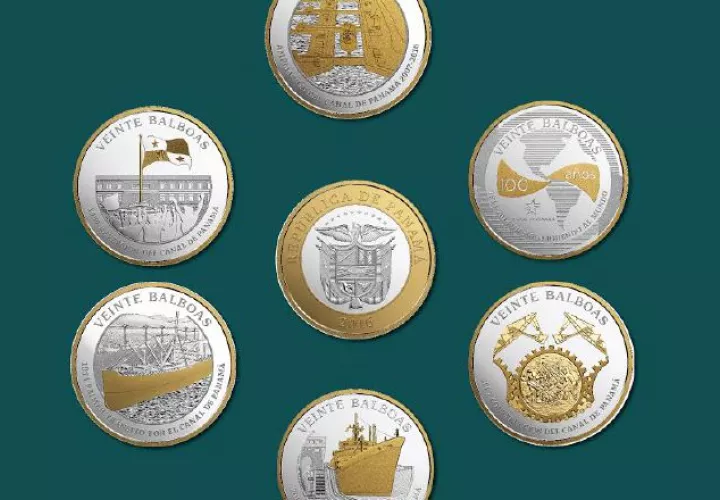 Del centenario del Canal de Panamá se mandaron a acuñar 12 millones de monedas corrientes. Archivo
