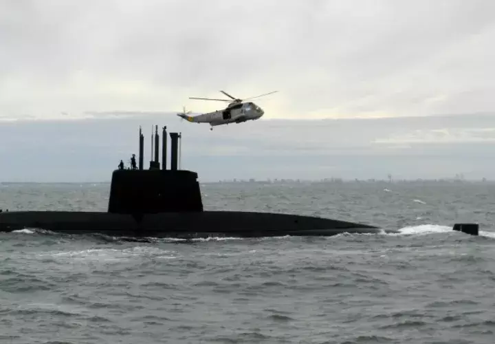 Foto de archivo del submarino ARA "San Juan" de frabricación alemana. EFE