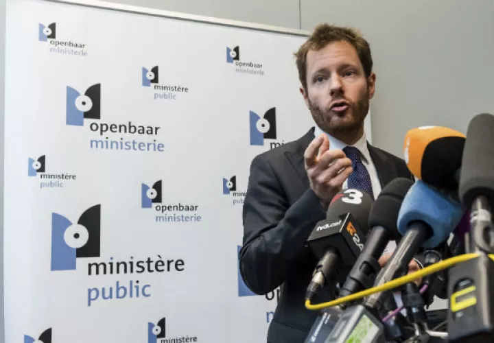 Gilles Dejemeppe, portavoz de la fiscalía de Bruselas. FOTO/AP