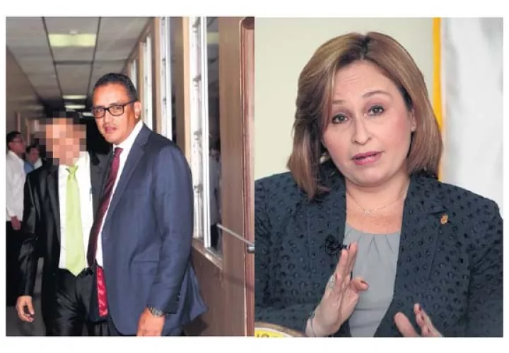 Abogado Samuel Quintero (a la derecha). | La procuradora Kenia Isolda Porcell se encuentra en el exterior. | Foto Víctor Arosemena