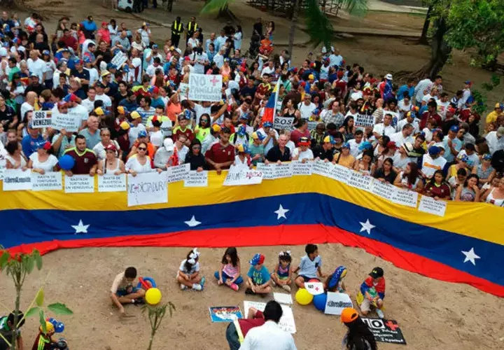Venezolanos en Panamá realizan marcha de protesta contra el gobierno de Nicolás Maduro / Archivo.