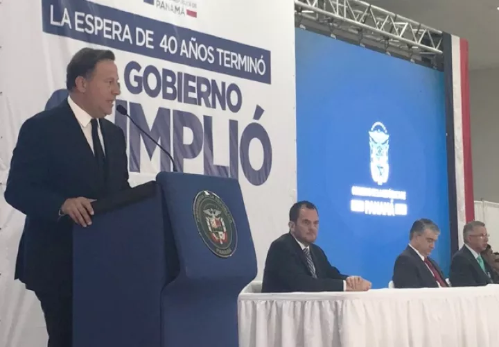 El presidente Varela habló ayer de corrección fraterna y de paz social, en la entrega de los Cepadem.