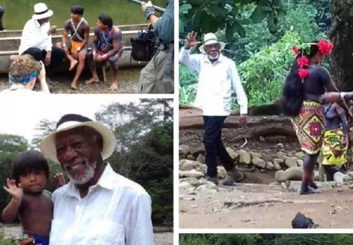 Morgan Freeman estuvo en Panamá grabando la serie "Nuestra historia". /Foto Archivo