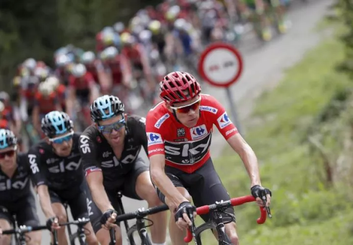 Chris Froome en la Vuelta a España. Foto EFE