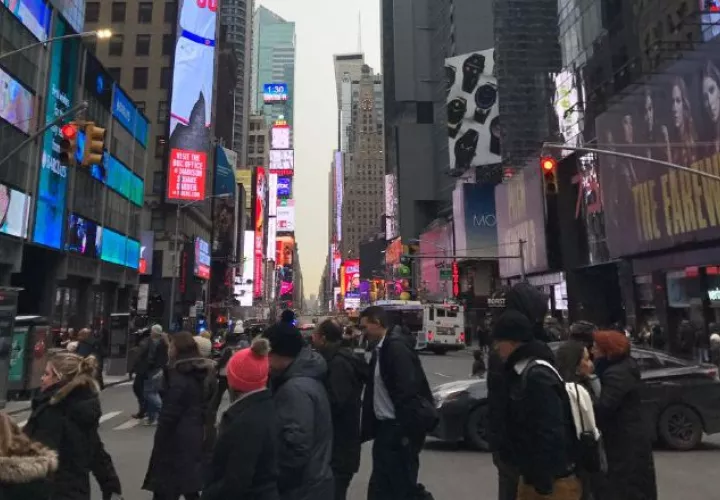 Uno de los más visitados: El Times Square, ubicado en Manhattan, es uno de los sitios  más visitados  del mundo los 365 días del año y en especial para  fin de año.