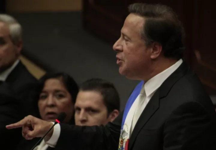 "No voy a permitir que los fantasmas de la narcopolítica o la corrupción regresen y empantanen el futuro de Panamá", dijo  Varela el pasado 2 de enero de 2018. /Foto Víctor Arosemena