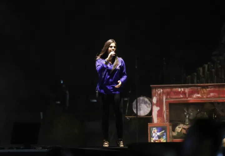 Grettel Garibaldi fue quien abrió el espectáculo.