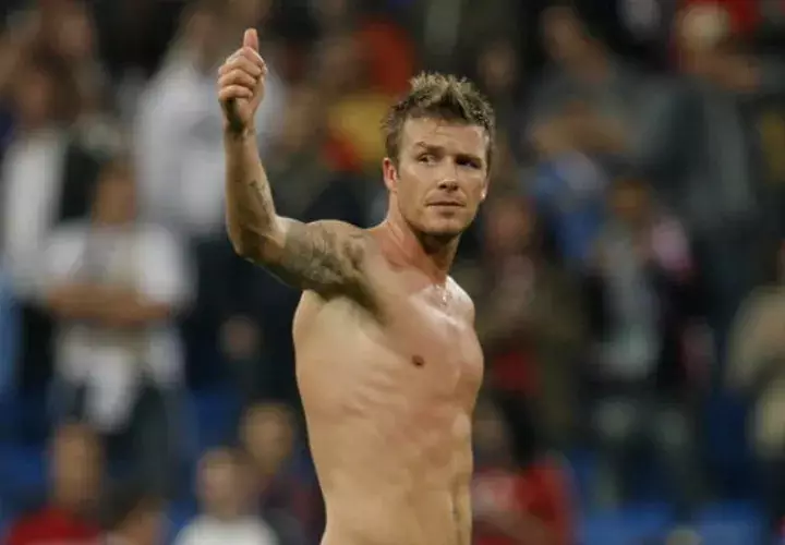David Beckham en su época de jugador. Foto AP