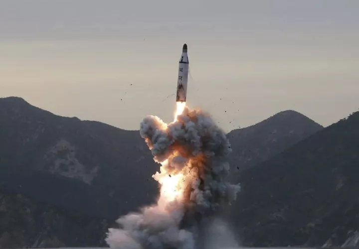Corea del Norte en el 2017 realizó más de 20 pruebas misilísticas. FOTO/EFE