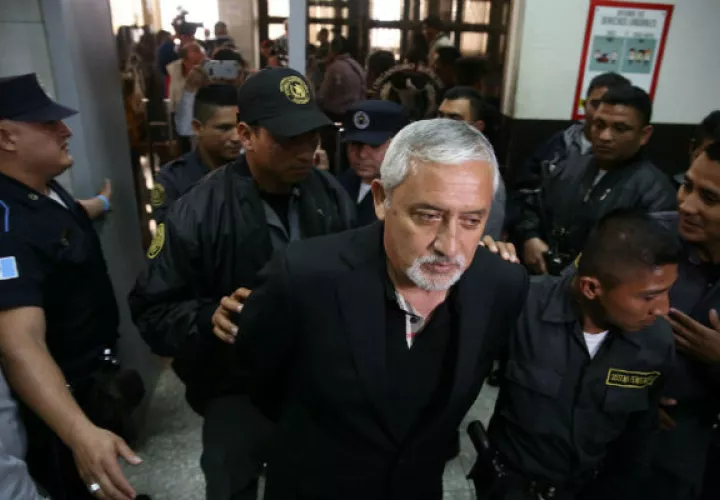 El ex presidente Otto Pérez Molina, está en prisión preventiva desde 2015 por varios casos de corrupción.