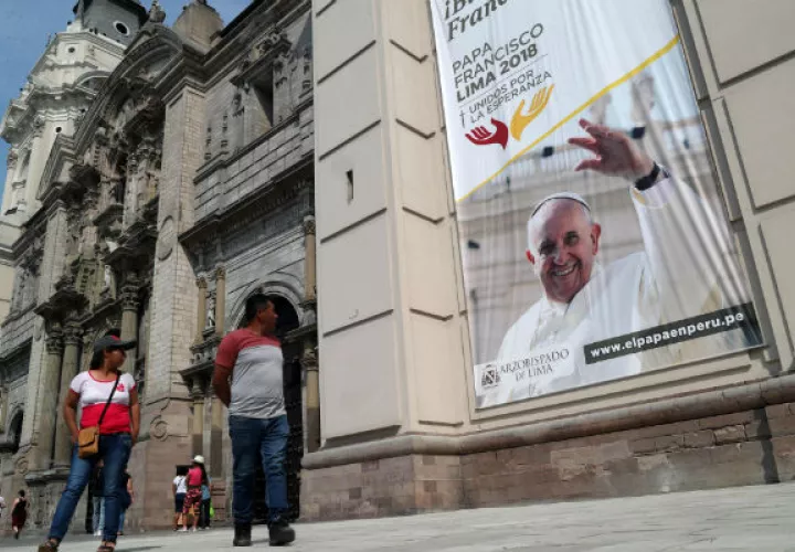 Continúan con los preparativos para recibir al Papa Francisco en Perú. FOTO/EFE